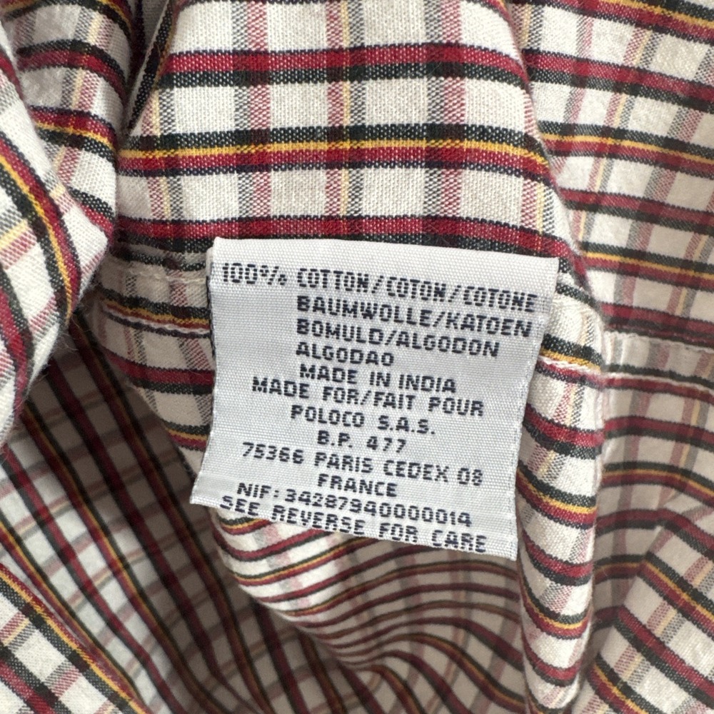 POLO Ralph Lauren Blake Shirt Men's‎ LS Red/Black - Large - Picture 5 of 10